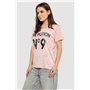 Футболка жіноча з принтом, колір білий, 244R2073-1 244R2073-1 AGER фото - Luxbikini