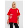 Футболка жіноча з принтом, колір червоний, 244R2131 244R2131 AGER фото - Luxbikini