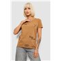 Футболка жіноча з принтом, колір коричневий, 244R2214-5 244R2214-5 AGER фото - Luxbikini
