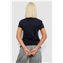 Футболка жіноча однотонна, колір чорний, 244R2214-6 244R2214-6 AGER фото - Luxbikini