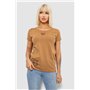 Футболка жіноча з принтом, колір коричневий, 244R2218-3 244R2218-3 AGER фото - Luxbikini