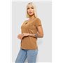 Футболка жіноча з принтом, колір коричневий, 244R2218-3 244R2218-3 AGER фото - Luxbikini
