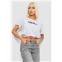Футболка жіноча з принтом, колір бежевий, 244R2306 244R2306 AGER фото - Luxbikini