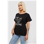 Футболка жіноча з принтом, колір чорний, 244R2349-5 244R2349-5 AGER фото - Luxbikini