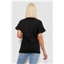 Футболка жіноча з принтом, колір чорний, 244R2349-5 244R2349-5 AGER фото - Luxbikini
