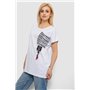 Футболка жіноча з принтом, колір сірий, 244R2412 244R2412 AGER фото - Luxbikini