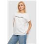 Футболка жіноча з принтом, колір білий, 244R3016 244R3016 AGER фото - Luxbikini