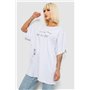 Футболка жіноча з принтом, колір білий, 244R4003 244R4003 AGER фото - Luxbikini
