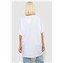 Футболка жіноча з принтом, колір білий, 244R4003 244R4003 AGER фото - Luxbikini
