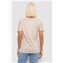 Футболка жіноча з принтом, колір бежевий, 244R4022 244R4022 AGER фото - Luxbikini
