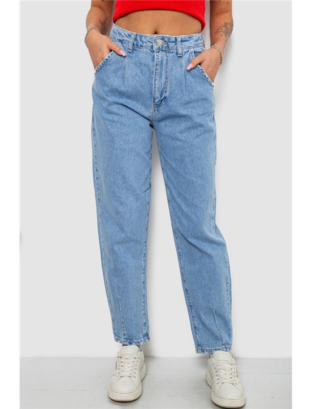 Джинси жіночі MOM, колір блакитний, 244R1574S20 244R1574S20 AGER фото - Luxbikini