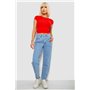 Джинси жіночі MOM, колір блакитний, 244R1574S20 244R1574S20 AGER фото - Luxbikini