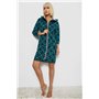 Халат жіночий на блискавці з принтом, колір м'ятний, 257R1027 257R1027 AGER фото - Luxbikini