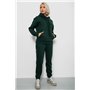 Спортивний костюм жіночий на флісі, колір темно-зелений, 247R2039 247R2039 AGER фото - Luxbikini