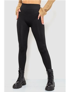 Лосіни безшовні на флісі, колір чорний, 139RW822 139RW822 AGER фото - Luxbikini