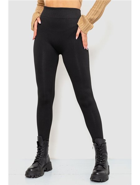 Лосіни безшовні на флісі, колір чорний, 139RW822 139RW822 AGER фото - Luxbikini