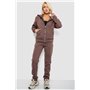 Спортивний костюм жіночий на флісі, колір темно-коричневий, 257R86 257R86 AGER фото - Luxbikini