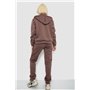 Спортивний костюм жіночий на флісі, колір темно-коричневий, 257R86 257R86 AGER фото - Luxbikini