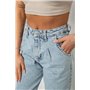 Джинси жіночі однотонні Mom 244R1848S21, колір Блакитний 244R1848S21 AGER фото - Luxbikini