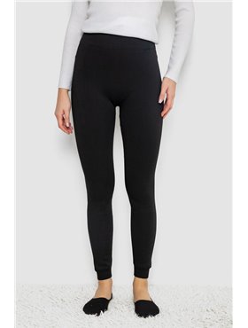 Лосіни на хутрі безшовні, колір чорний, 139R579-1 139R579-1 AGER фото - Luxbikini