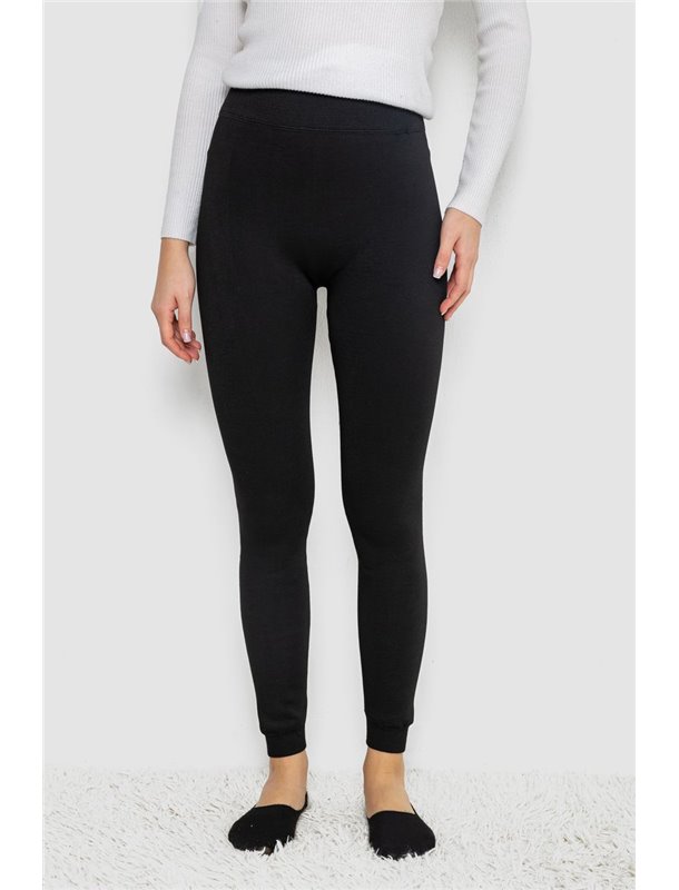 Лосіни на хутрі безшовні, колір чорний, 139R579-1 139R579-1 AGER фото - Luxbikini