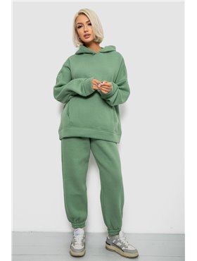 Спортивний костюм жіночий на флісі, колір темно-бірюзовий, 247R2011K 247R2011K AGER фото - Luxbikini