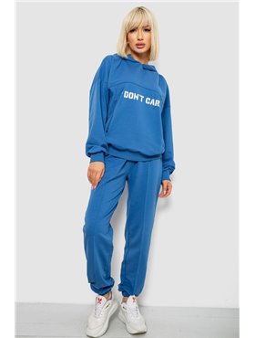 Спортивний костюм жіночий з принтом, колір синій, 244R1059AG 244R1059AG AGER фото - Luxbikini