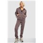 Спортивний костюм жіночий на флісі, колір темно-коричневий, 257R86 257R86 AGER фото - Luxbikini