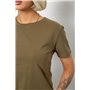 Футболка жіноча однотонна, колір бежевий, 204R3333 204R3333 AGER фото - Luxbikini