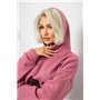 Худі жіночий з капюшоном на флісі, колір коричневий, 257R335 257R335 AGER фото - Luxbikini
