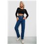 Джинси жіночі MOM, колір синій, 244R001123 244R001123 AGER фото - Luxbikini
