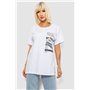 Футболка жіноча з принтом, колір білий, 244R2302-5 244R2302-5 AGER фото - Luxbikini