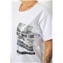 Футболка жіноча з принтом, колір білий, 244R2302-5 244R2302-5 AGER фото - Luxbikini