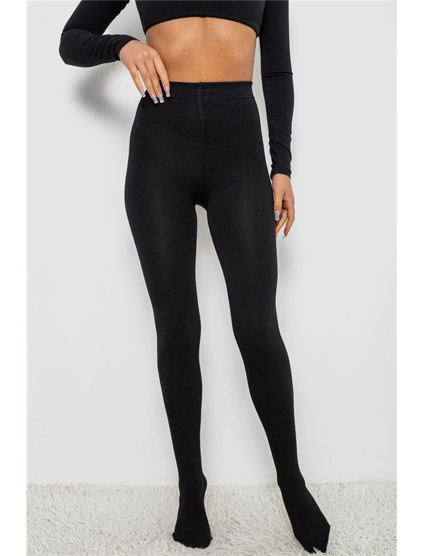 Колготи жіночі утеплені на флісі, колір чорний, 139RB868W 139RB868W AGER фото - Luxbikini
