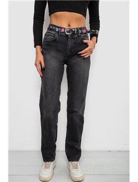 Джинси жіночі Boyfriend, колір чорний, 244R1258 244R1258 AGER фото - Luxbikini