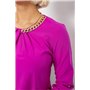 Блуза однотонна, колір фуксія, 230R306 230R306 AGER фото - Luxbikini