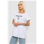 Футболка жіноча з принтом, колір білий, 244R2402 244R2402 AGER фото - Luxbikini