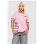 Футболка жіноча з принтом, колір бежевий, 244R2001-5 244R2001-5 AGER фото - Luxbikini