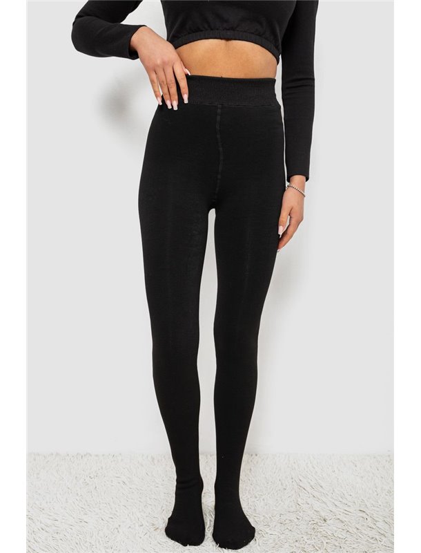 Колготи жіночі утеплені на хутрі, колір чорний, 139RB588 139RB588 AGER фото - Luxbikini