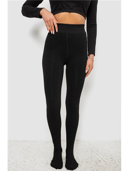 Колготи жіночі утеплені на хутрі, колір чорний, 139RB588 139RB588 AGER фото - Luxbikini