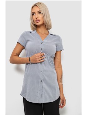 Сорочка-туніка в смужку, колір сірий, 230R665 230R665 AGER фото - Luxbikini