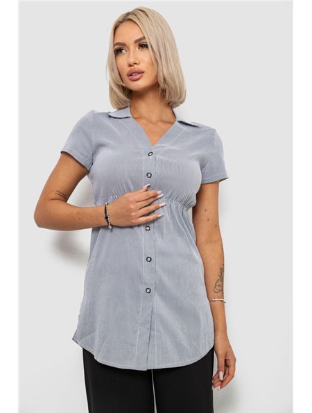Сорочка-туніка в смужку, колір сірий, 230R665 230R665 AGER фото - Luxbikini