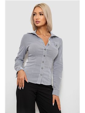 Сорочка класична в смужку, колір сірий, 230R644-1 230R644-1 AGER фото - Luxbikini