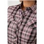 Сорочка жіноча в клітинку, колір коричневий, 230R065 230R065 AGER фото - Luxbikini