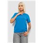 Футболка жіноча з принтом, колір блакитний, 244R1043-5 244R1043-5 AGER фото - Luxbikini