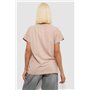 Футболка жіноча з принтом, колір бежевий, 244R2004 244R2004 AGER фото - Luxbikini