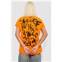 Футболка жіноча з принтом, колір помаранчевий, 244R2013-11 244R2013-11 AGER фото - Luxbikini