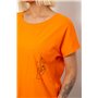 Футболка жіноча з принтом, колір помаранчевий, 244R2013-11 244R2013-11 AGER фото - Luxbikini