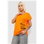 Футболка жіноча з принтом, колір помаранчевий, 244R2013-5 244R2013-5 AGER фото - Luxbikini