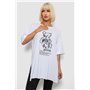 Футболка жіноча з принтом, колір молочний, 244R2018 244R2018 AGER фото - Luxbikini